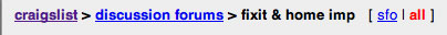 Craigslist FixIt Forums