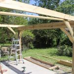first-pergola-joists-in-and-braced
