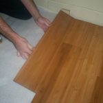 Installing bamboo click lock flooring