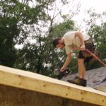 Eric Brennan Getting Ready to Install Shingles