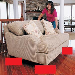 DIY Furniture Moving Sliders {Cheap Organizing Tricks} - Dana K. White: A  Slob Comes Clean