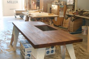 Engineered wood counter top full view Engineered wood counter top full view