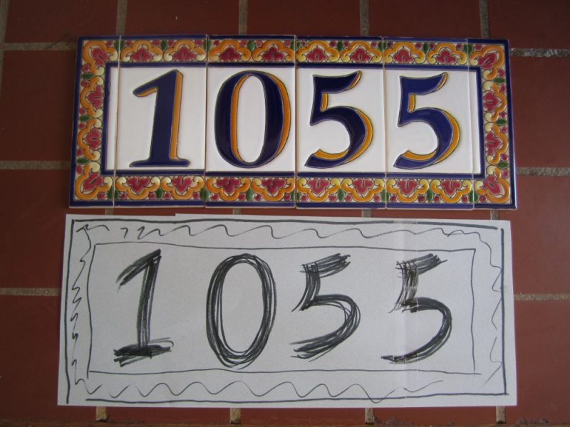 Download Mission Style House Number Tiles on Your Spanish Revival Home How To