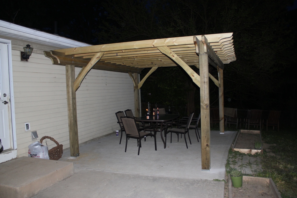 How to Build a Pergola in Two Days on a Budget - Detailed 