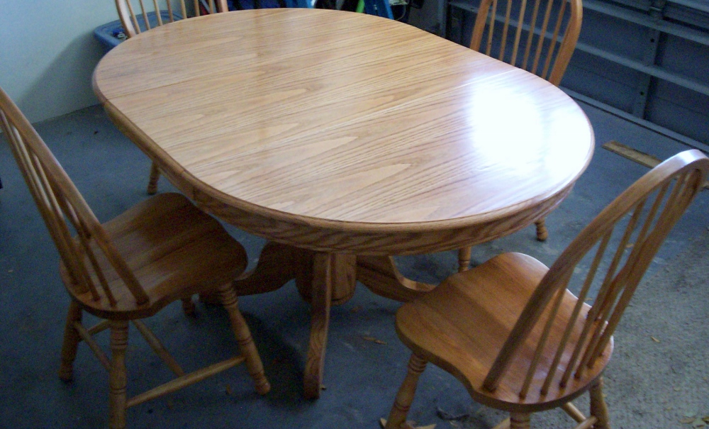 How To Refinish A Table, How To Sand And Restain Dining Table