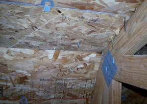 Watch out for nails overhead. They are everywhere!
