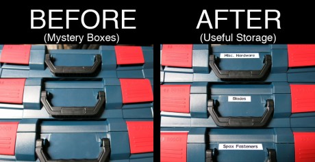Bosch L-Boxxes clearly labeled thanks to the Epson