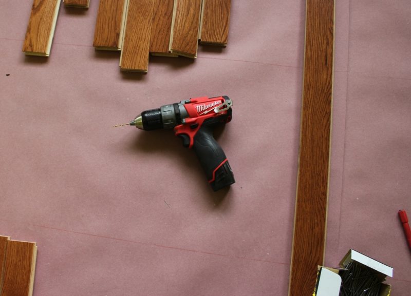 Ready to make some holes in the oak...