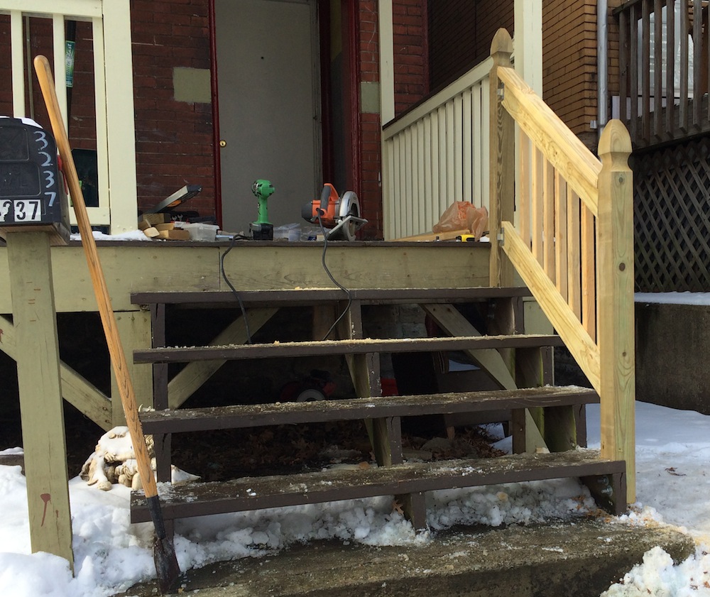 How to Build a Handrail For Your Porch - Safer Stairs In 3 ...