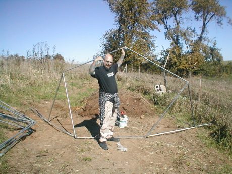 Building a dome is easy! Even MY friends can do it!