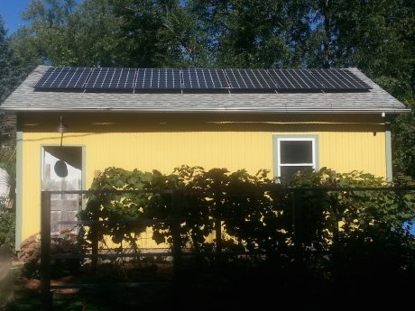 Even the old garden shed can provide a good spot for solar!
