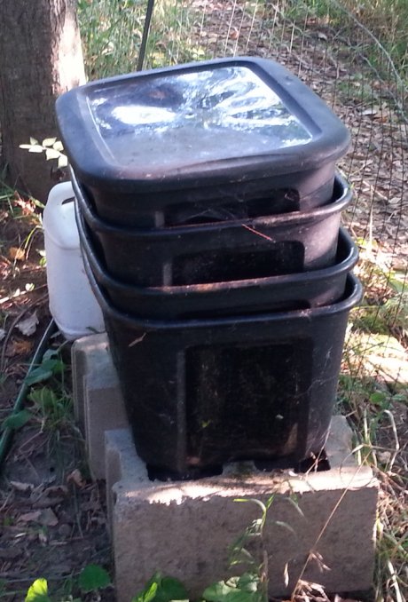 Find a shady spot for your outdoor vermicomposter.