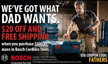 Get great Father's Day gifts and save big bucks doing it at Ohio Power Tool