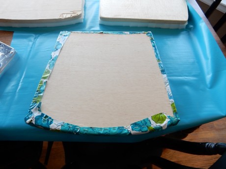 oilcloth on patio chair seat