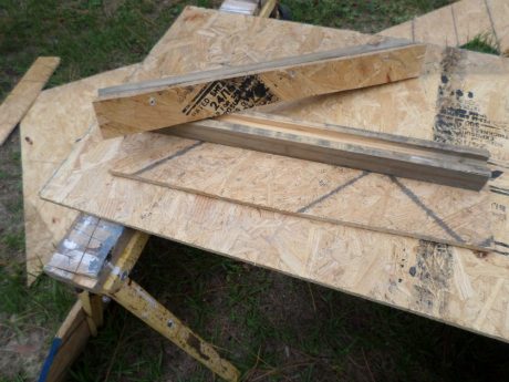 The top, front and back are cut and ready to be assembled to the deadwood
