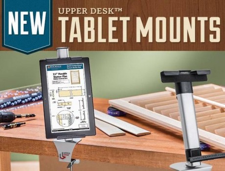 Keep your high tech from becoming low tech with this mount from Rockler