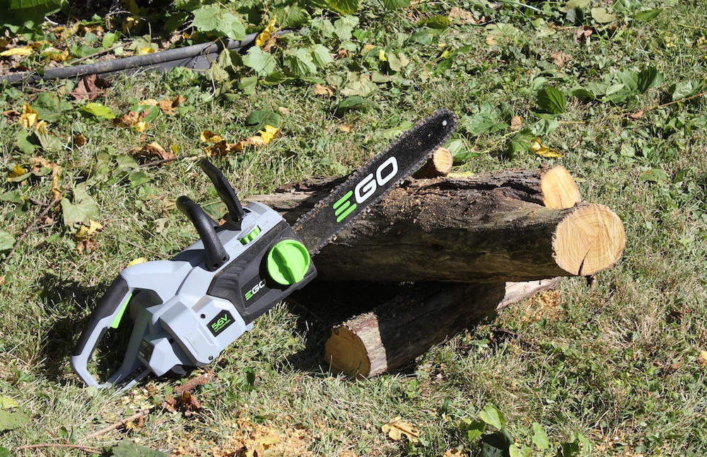Ego Cordless Chainsaw Be A GasFree Lumberjack with 56v