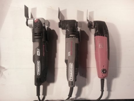 Three groundbreaking oscillating tools in my shop.