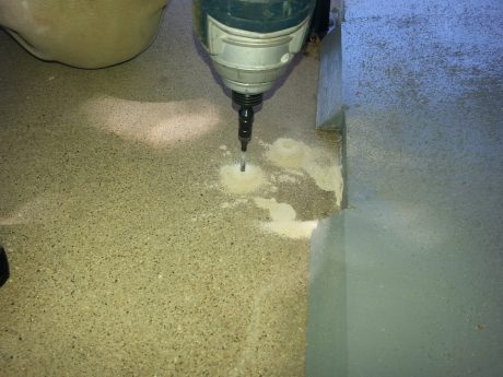 Drilling with an impact driver takes a little getting used to.