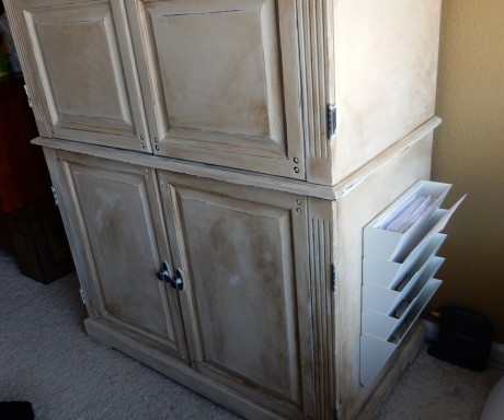 The old fossil with new paint and an organizer.
