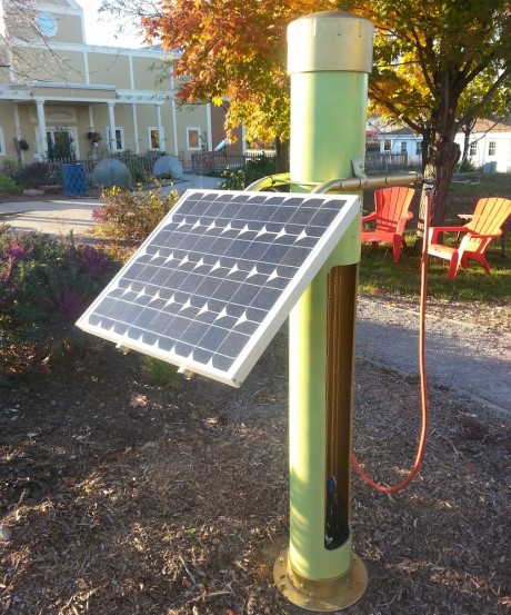 Solar Steampunk Bike Station!