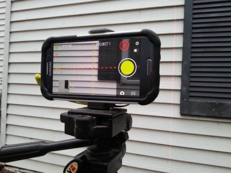 Now it's a phone...now it's a laser level!