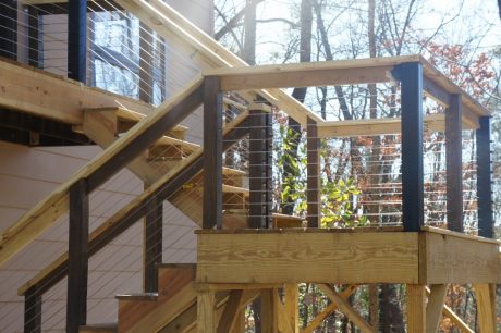 The stairs required 3 separate runs