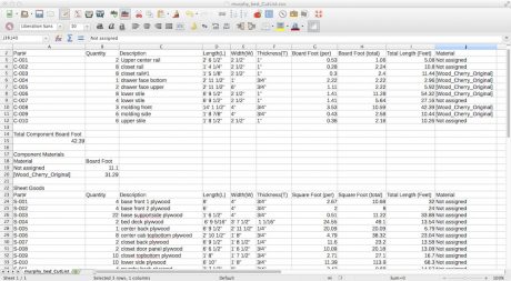 Cutlist generates a nice printable, editable spreadsheet.