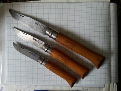 The timeless Opinel comes in many shapes and sizes.