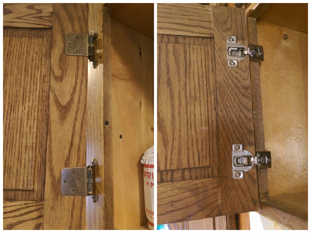 replacing old cabinet hinges