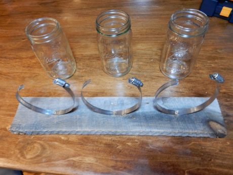 mason jar vertical garden