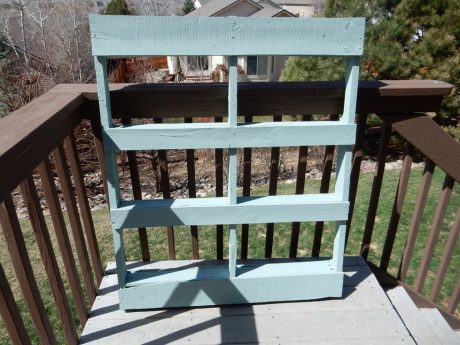 vertical pallet garden
