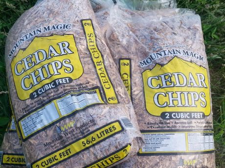 Commercial Cedar chips cost more, but they last a long time and look great in smaller applications.