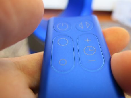 Handy remote, but not very tactile - you'll need to look at rather than feel the buttons