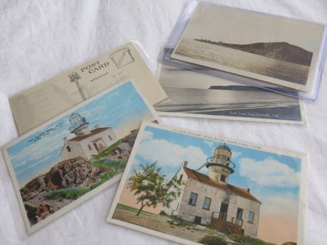 Pick a theme and then search ebay for vintage postcards that matchi it
