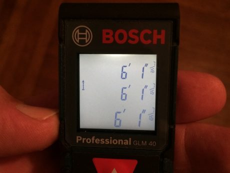 laser measuring