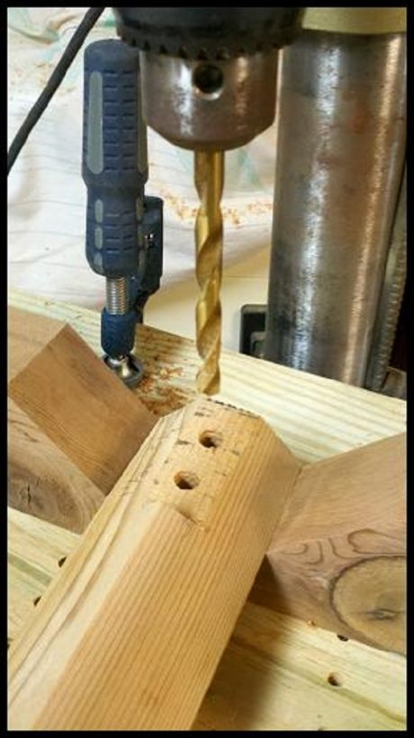 Drilling Legs to Accept Threaded Inserts