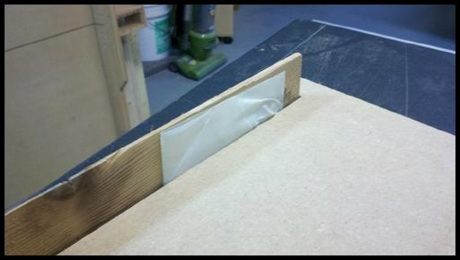 Wedge in Place on Tapering Jig
