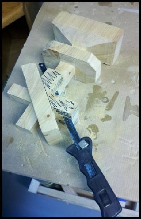 A hand-held mini hacksaw comes in handy at this stage