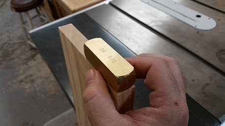 Rockler Brass Setup Bars - Checking board thickness