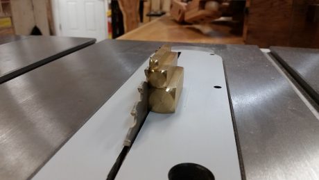 Rockler Brass Setup Bars - Setting TS blade height