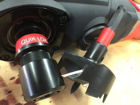 The Quik-Lok version speeds up bit changes