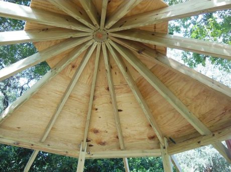 Underside of roof