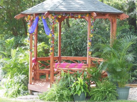 Decorated gazebo