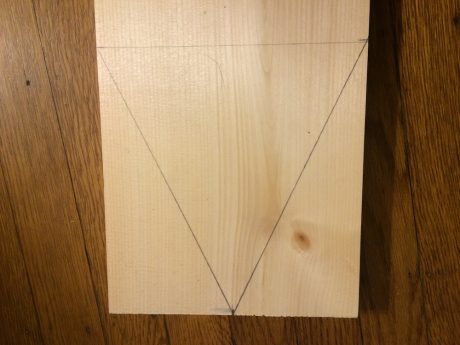 wooden growth chart