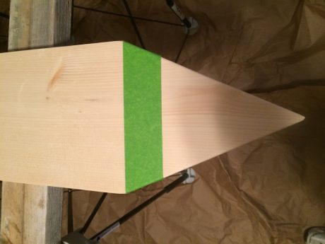 wooden growth chart