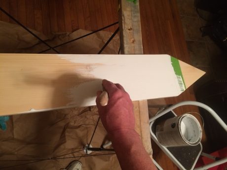 wooden growth chart