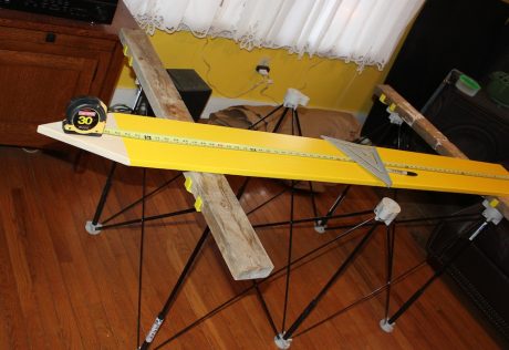wooden growth chart