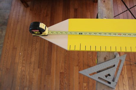 wooden growth chart