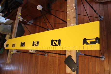 wooden growth chart